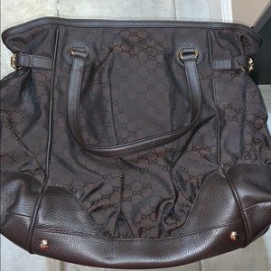 Women’s Brown Canvas  Gucci Bag